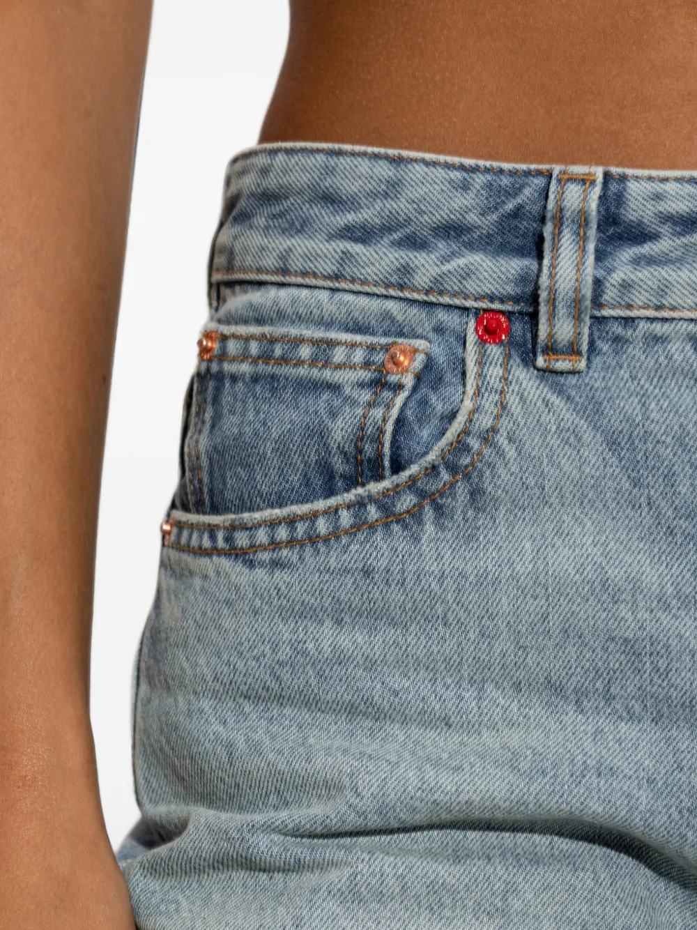 ISABEL MARANT Daya gerafelde jeans Blauw
