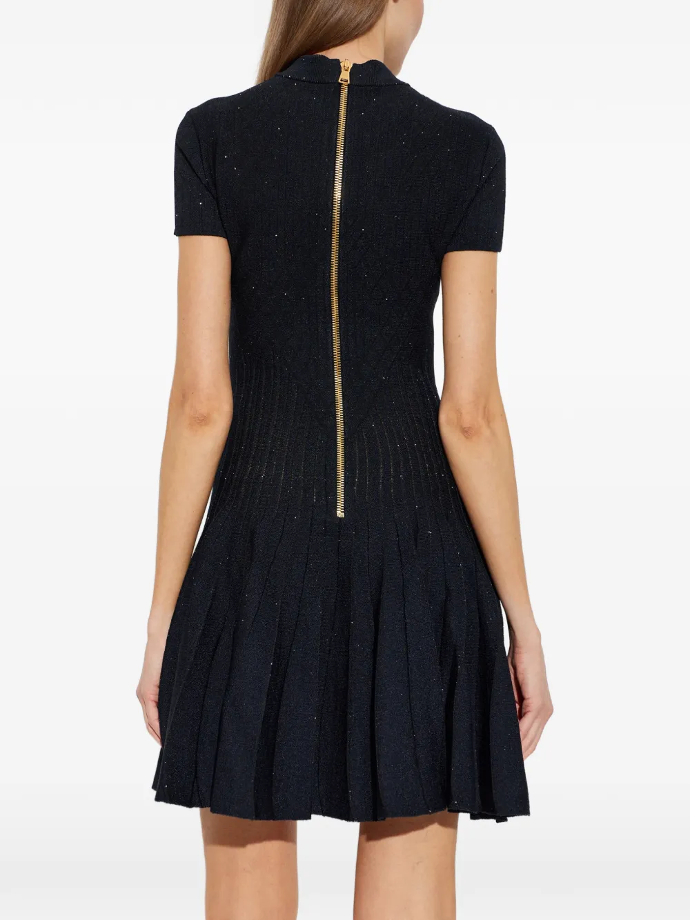 Balmain Jurk met pailletten Zwart