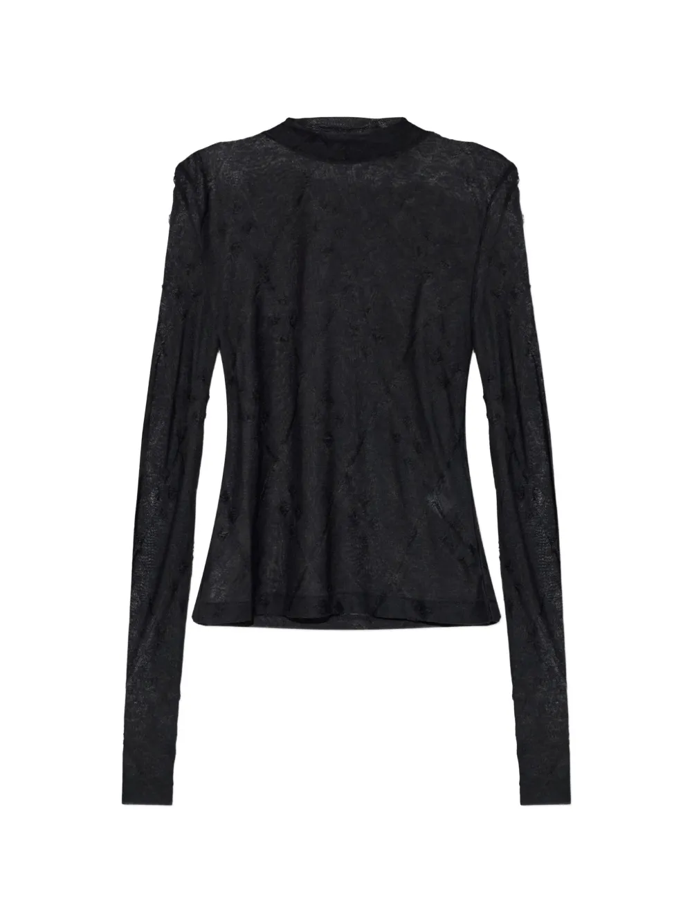 IRO Heavenly argyle-patterned top