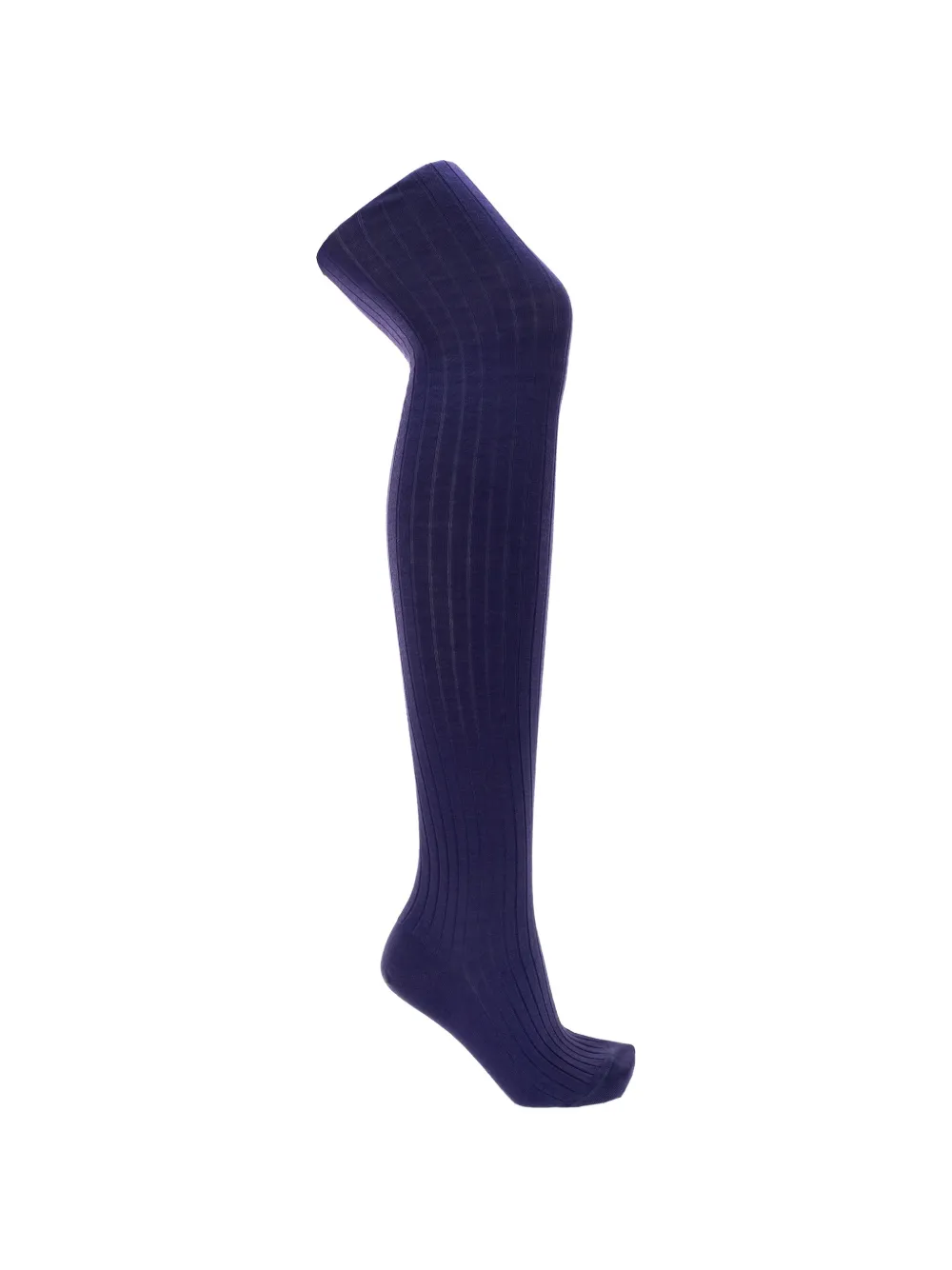 Jil Sander Ribbed-knit Tights In Blue