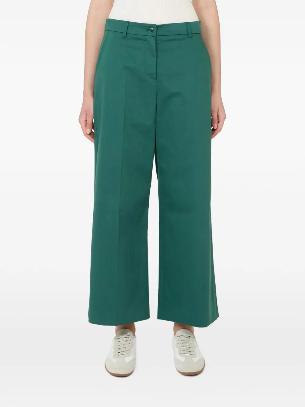 Weekend Max Mara Geplooide broek Groen