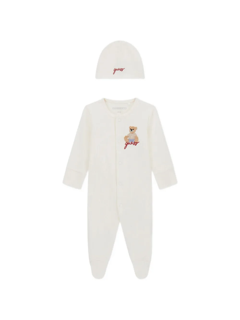 guess kids bear-motif babygrow set (set of two) - Toni neutri