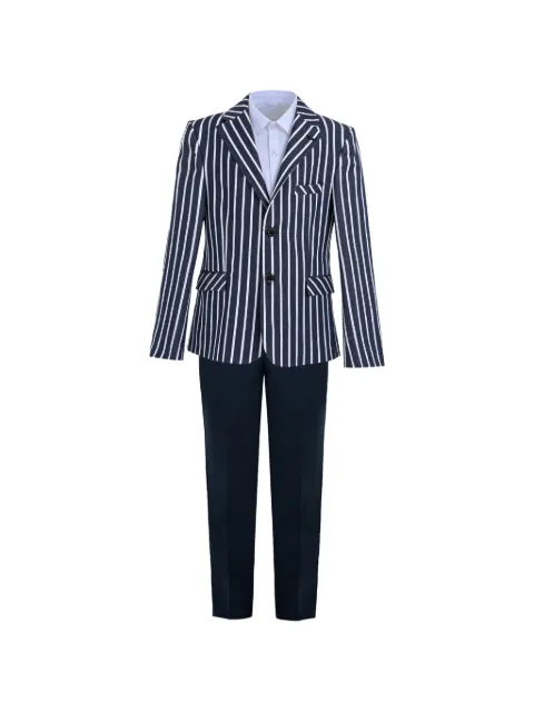 Moustache Arthur striped suit (set of three)