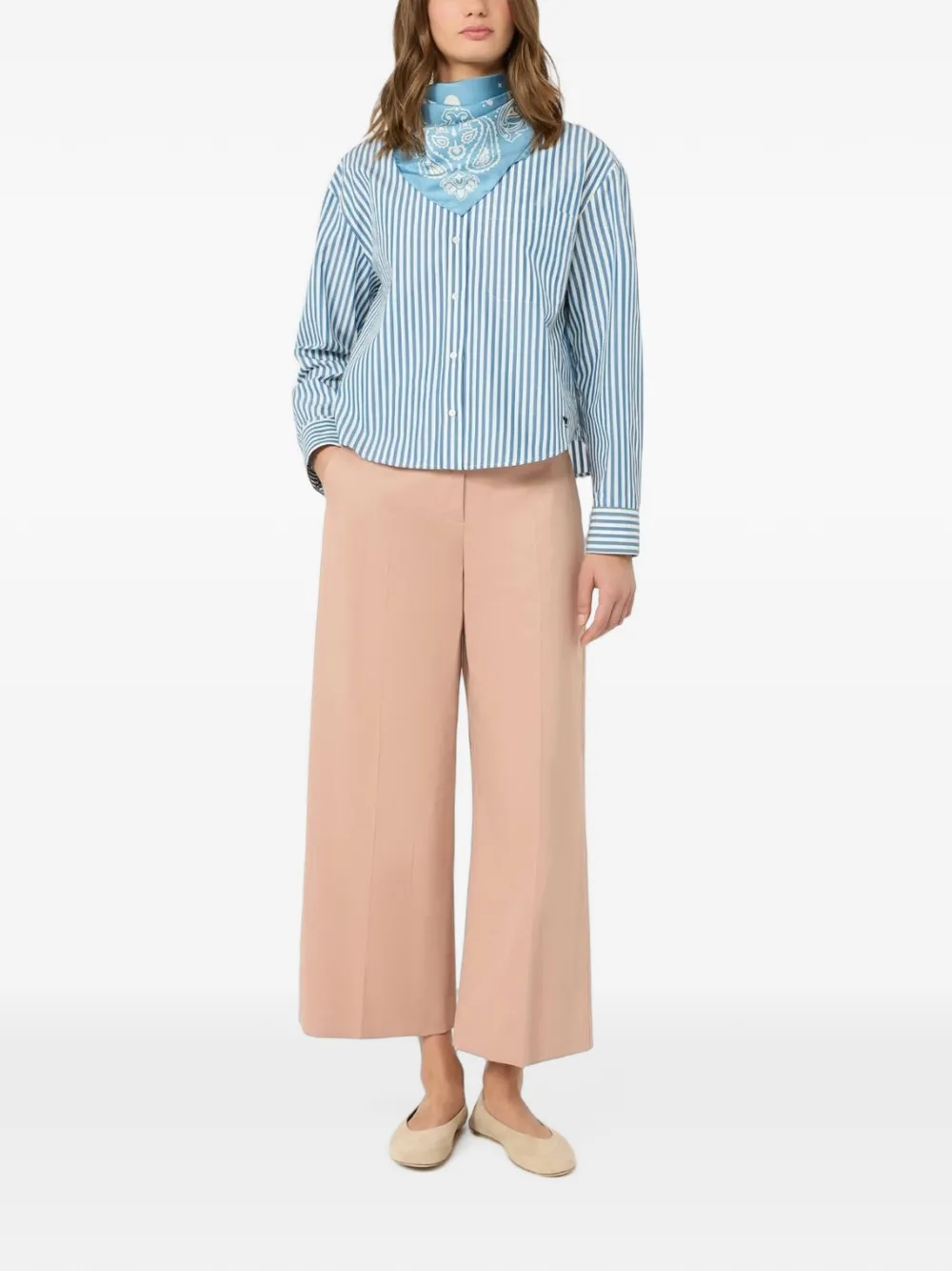 Weekend Max Mara Broek met satijnen afwerking Roze