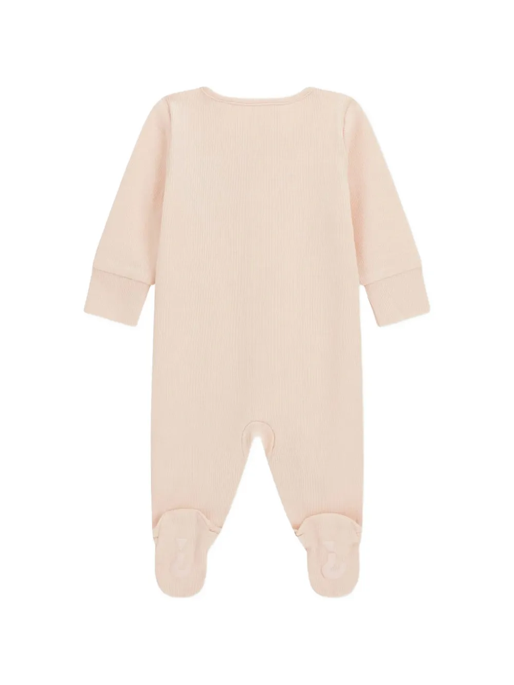 guess kids Geribbelde romperset met geborduurd logo Roze
