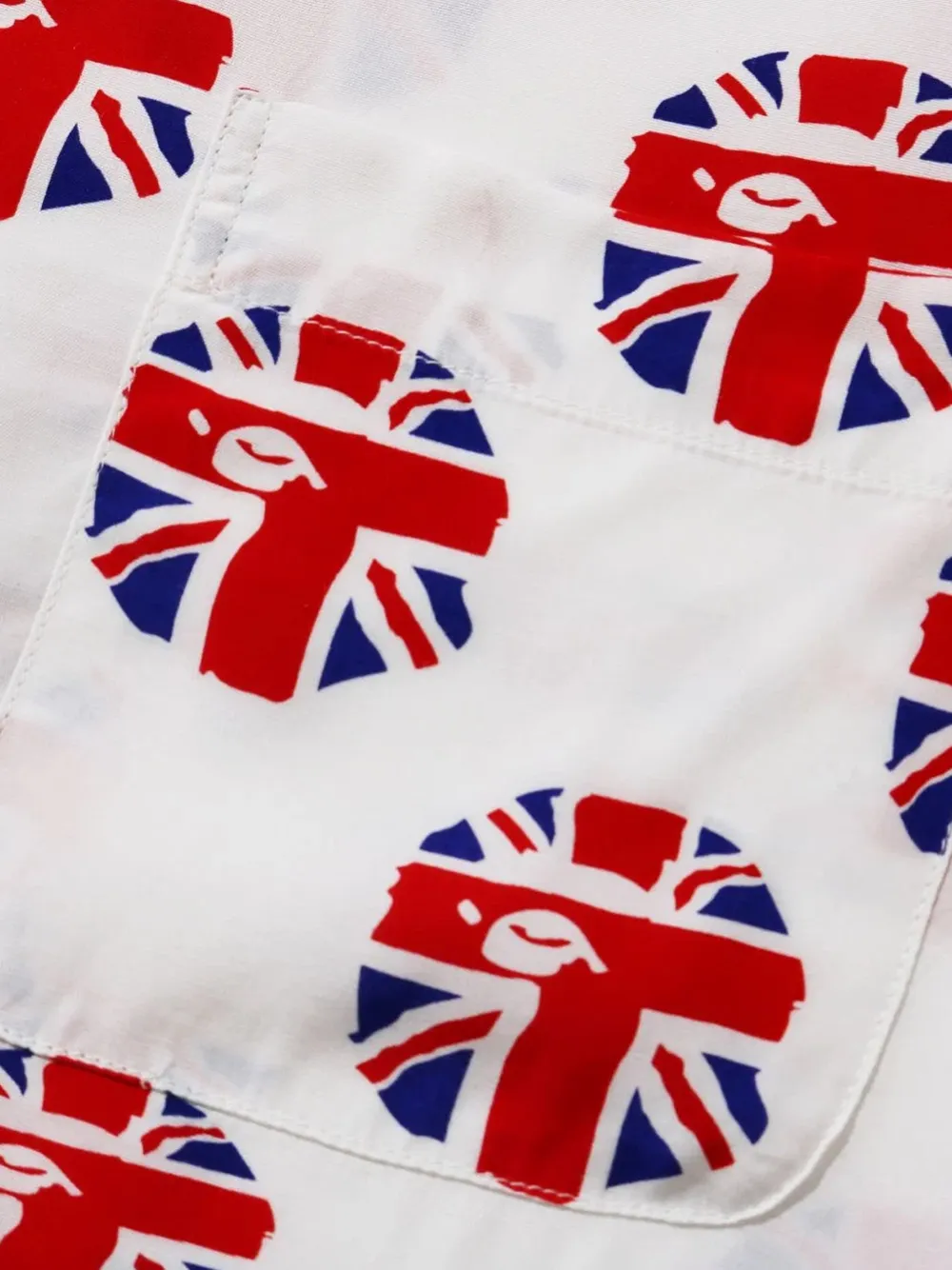 A BATHING APE London Union Jack overhemd Wit
