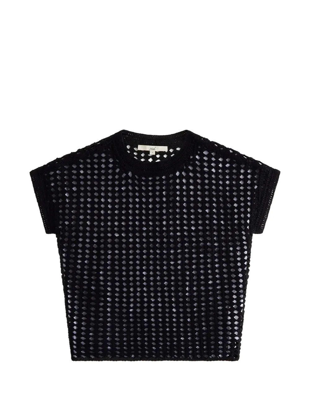 KITH Rhea crochet-knit T-shirt - Nero