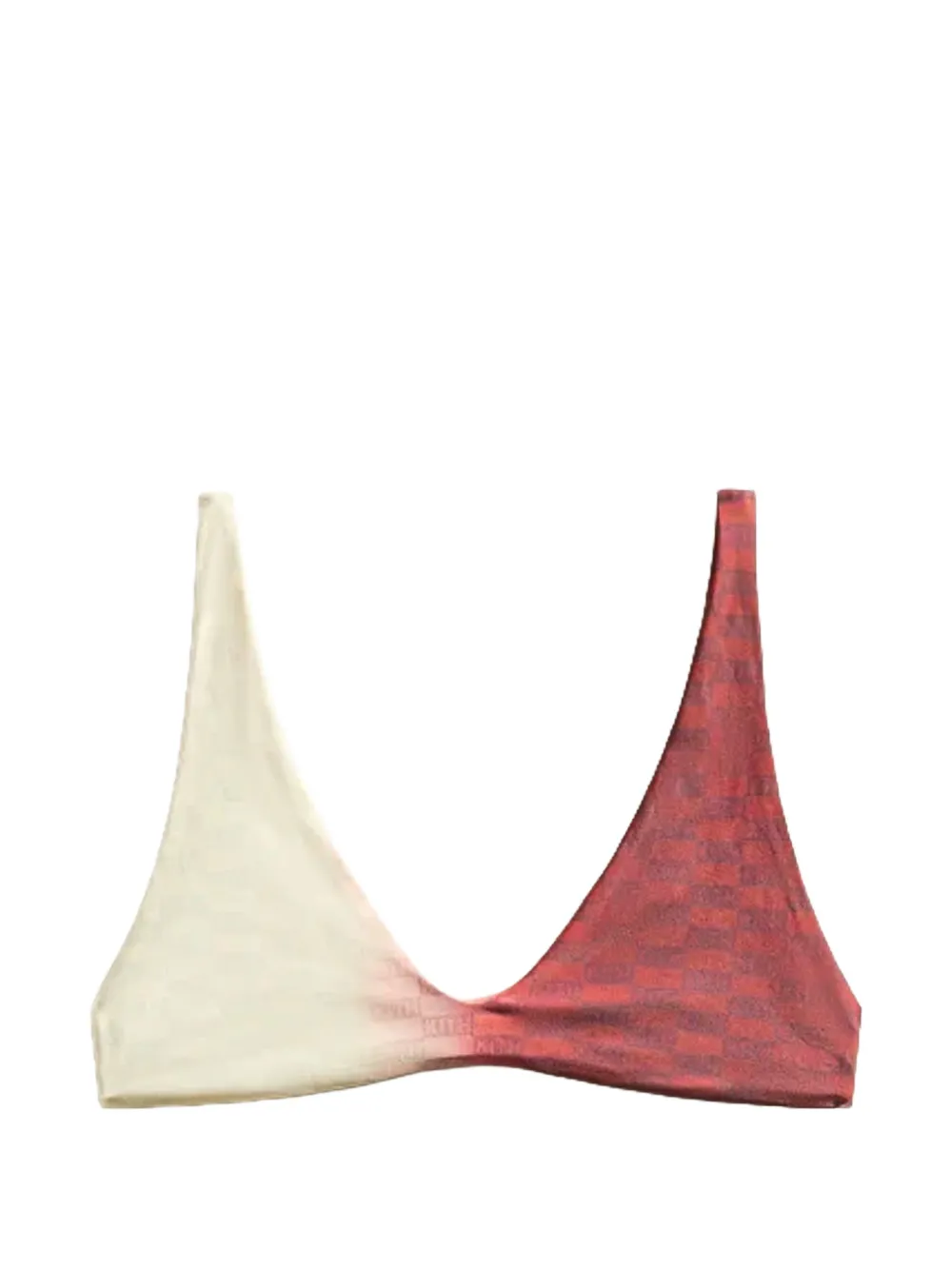KITH Sana ombre-effect bikini top - Rosso