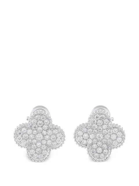 LB Exclusive diamond clover earrings