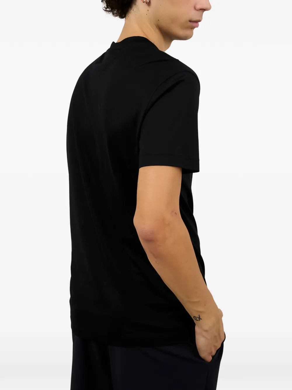 Emporio Armani T-shirt met logoprint Zwart