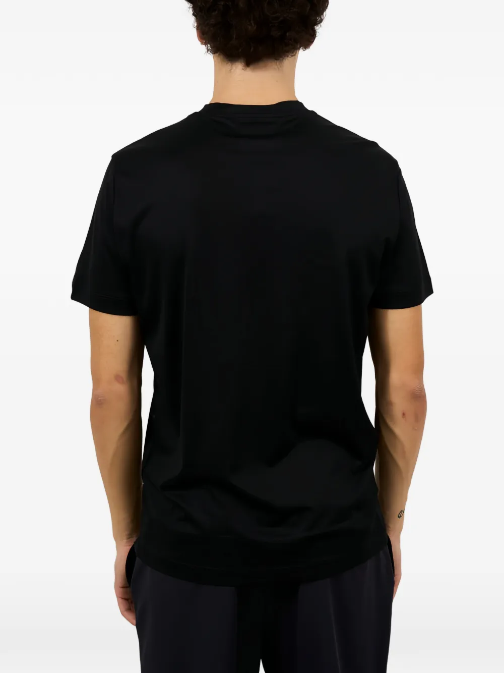 Emporio Armani T-shirt met logoprint Zwart