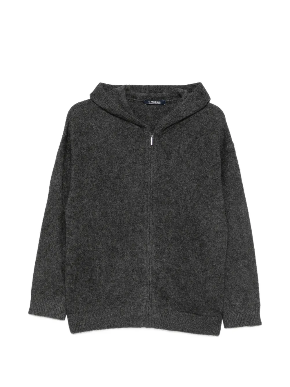 'S Max Mara zip-up hooded cardigan - Grey