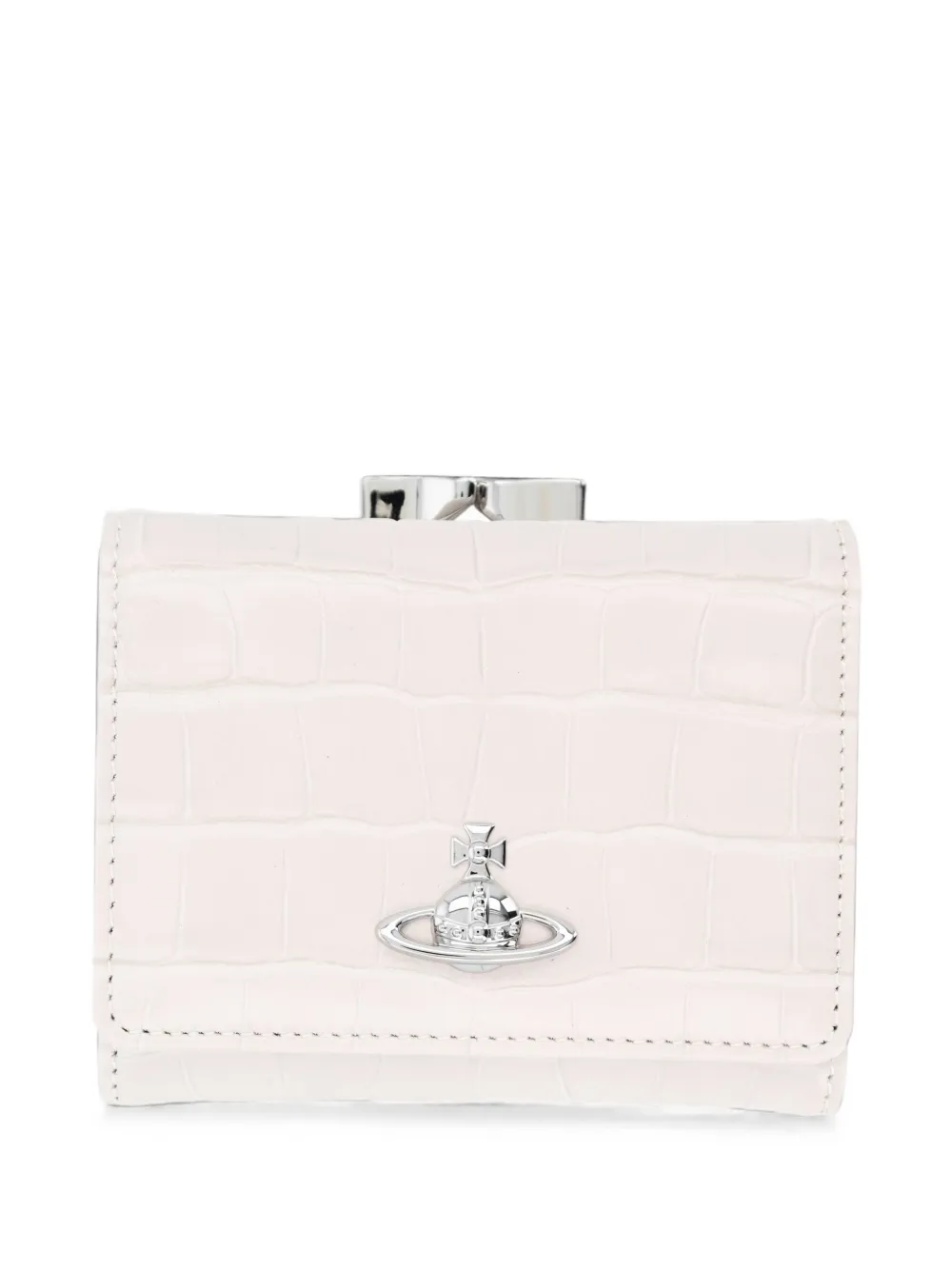 Vivienne Westwood small croc-effect wallet - Toni neutri