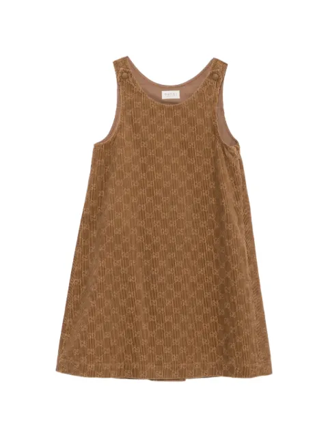 Gucci Kids GG-print corduroy dress