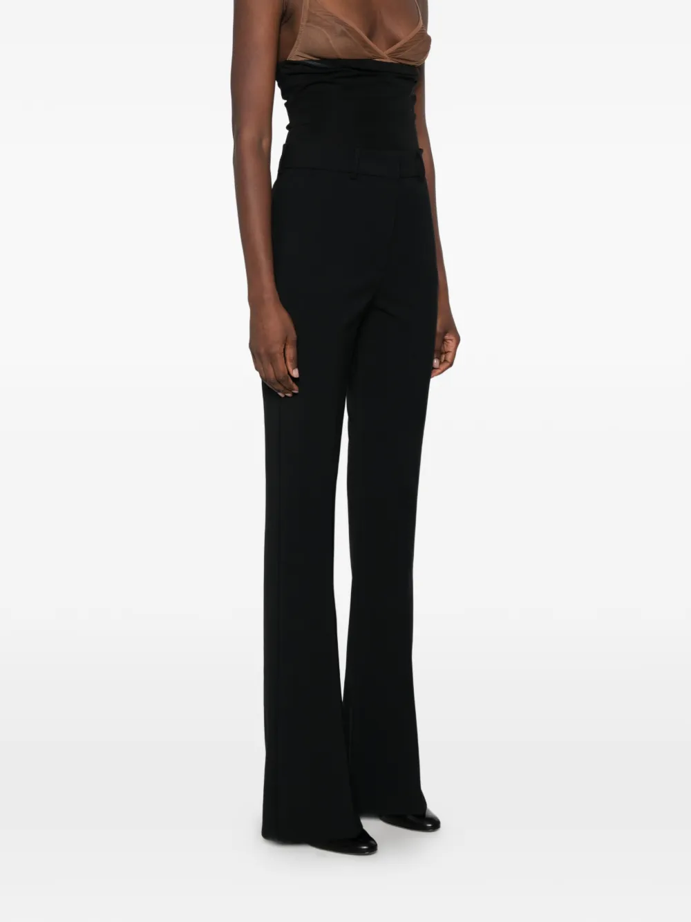 Sportmax Flared pantalon Zwart