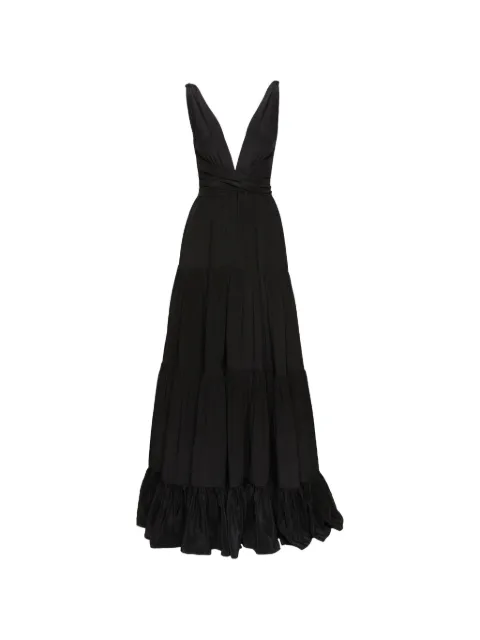 AZEEZA Callan tiered maxi gown