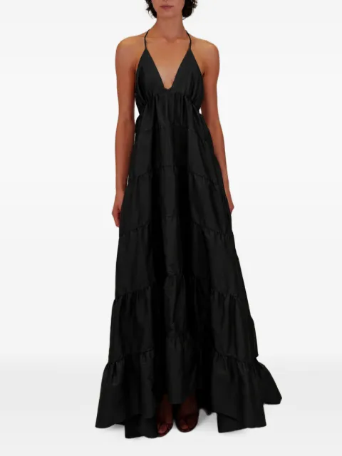 AZEEZA Kitty Olesia tiered maxi dress