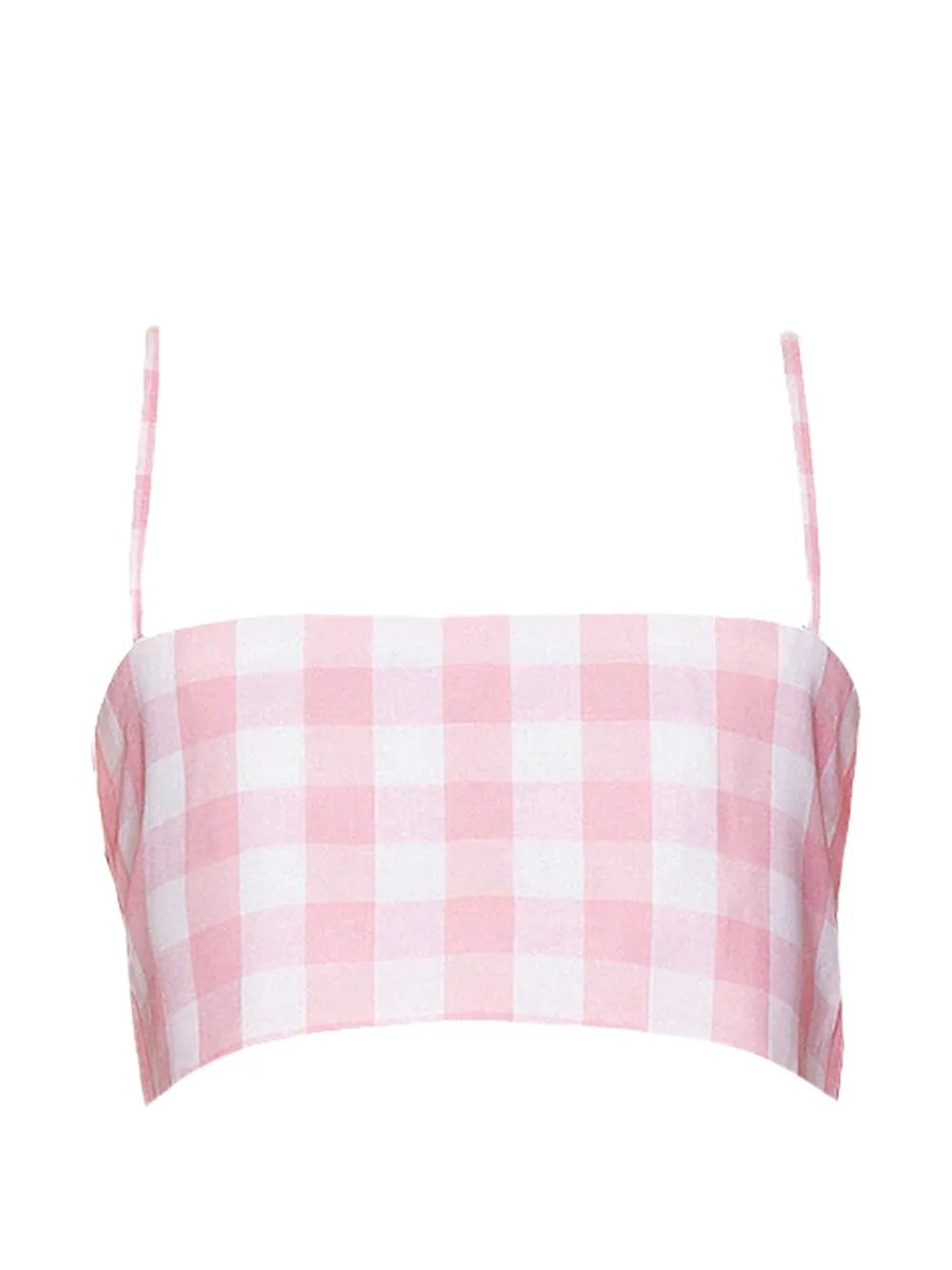 AZEEZA Walton Gingham crop top - Rosa