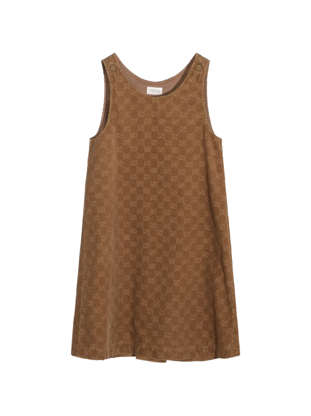 Gucci Kids GG corduroy dress Bruin