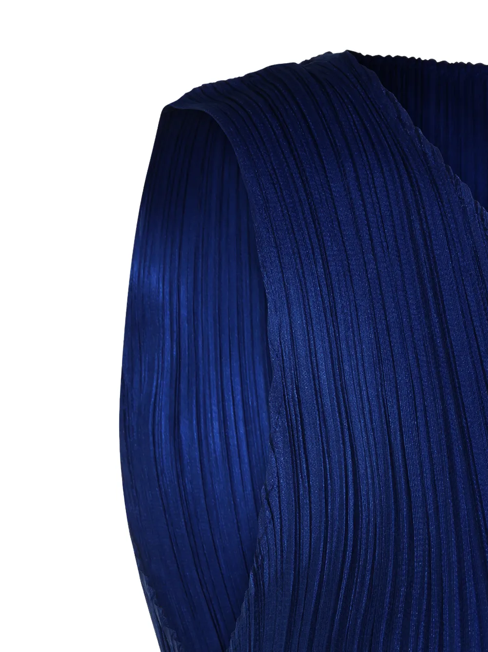 Pleats Please Issey Miyake pleated sleeveless top Blauw