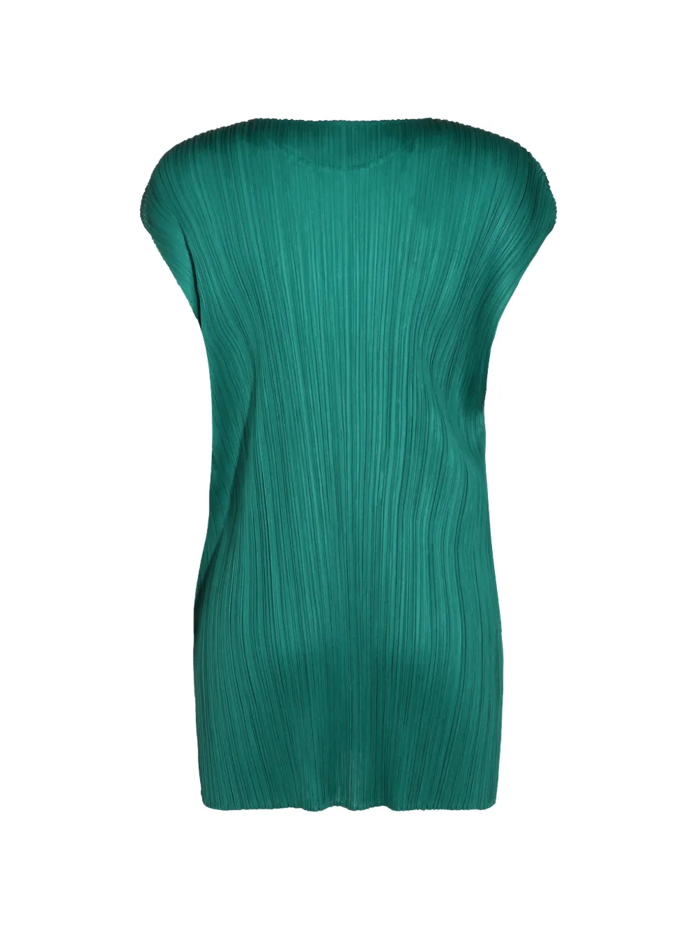 Pleats Please Issey Miyake Mini-jurk met plissé-effect Groen