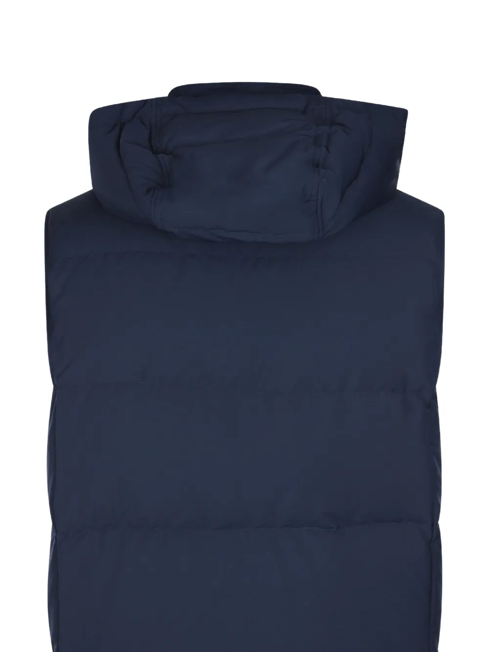 Eleventy hooded padded gilet Blauw