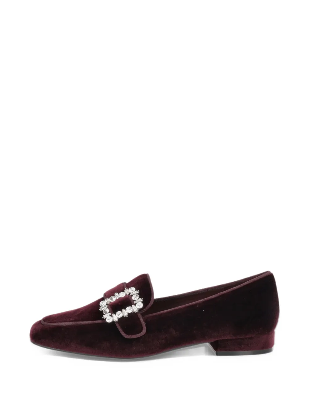 Tosca Blu Adele crystal-buckle loafers - Rosso