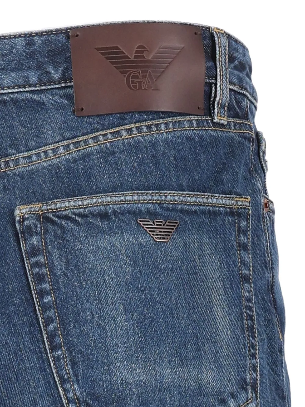 Emporio Armani Straight jeans Blauw