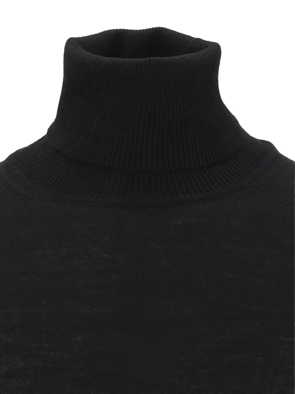 Emporio Armani pure virgin-wool roll-neck jumper Zwart