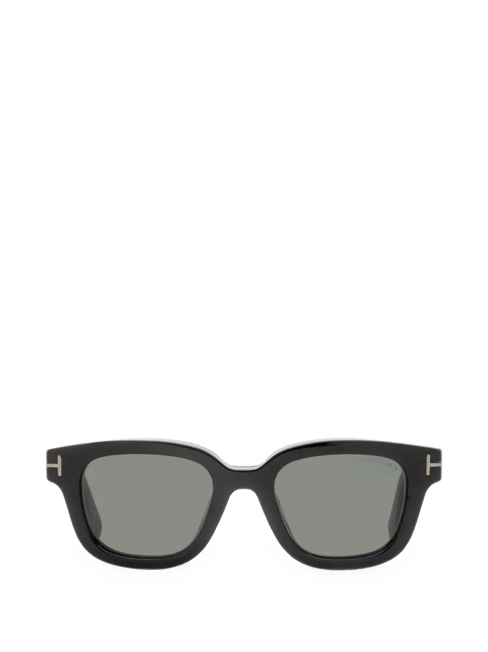TOM FORD Eyewear T-logo rectangular-frame sunglasses | Black | Image 1