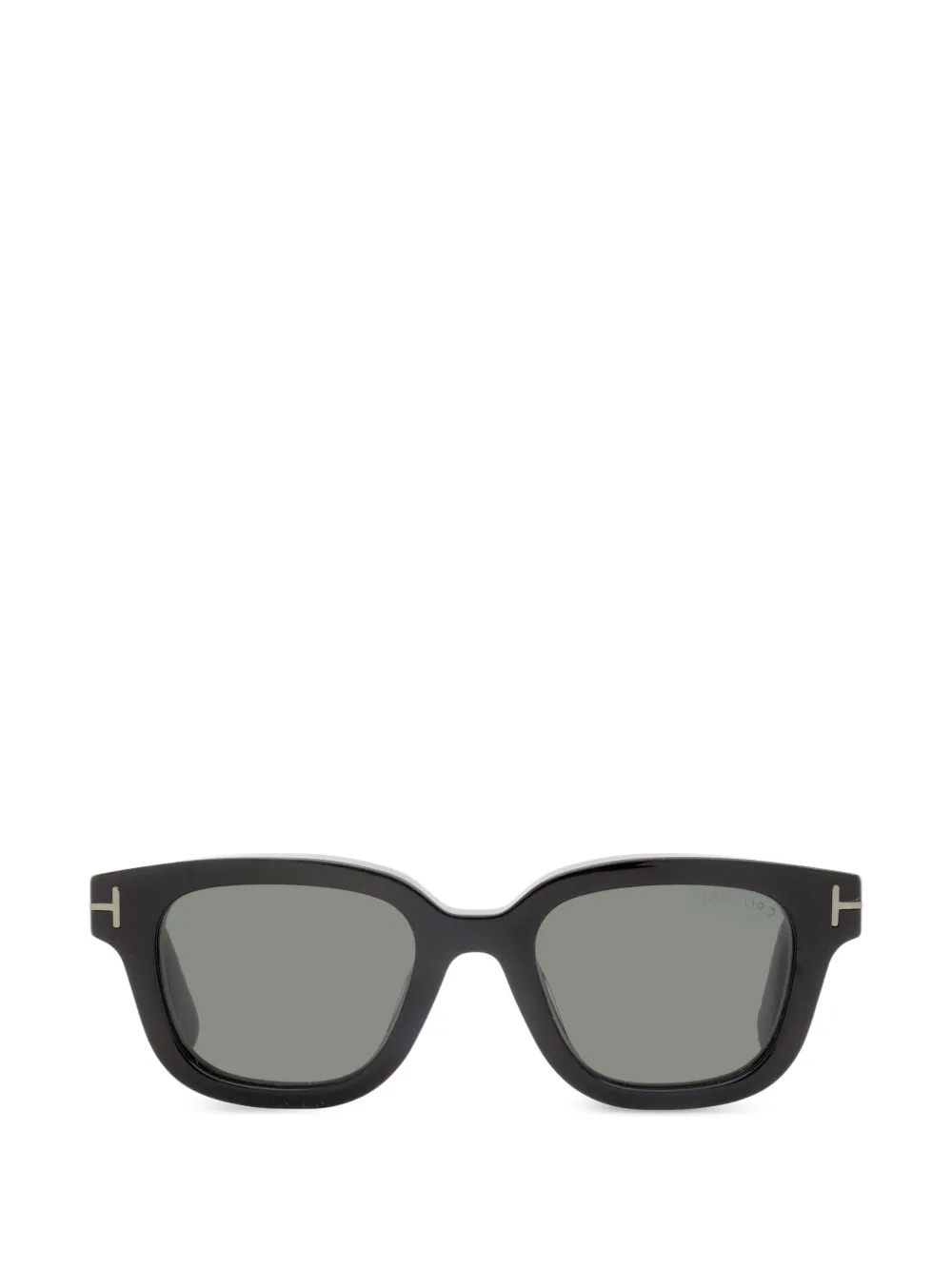 TOM FORD Eyewear T-logo rectangular-frame sunglasses | Black | Image 1