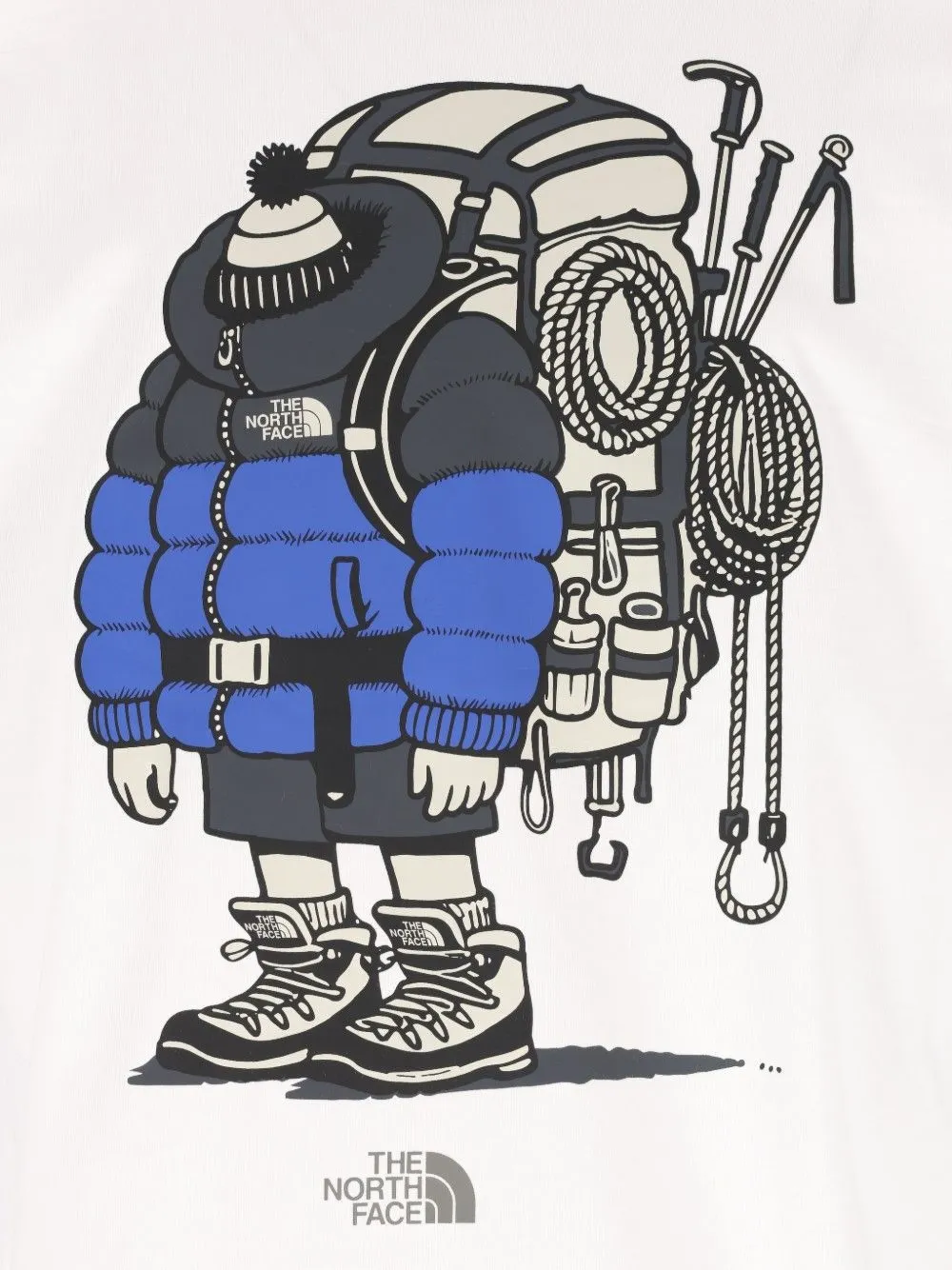 The North Face Gear Up Get Out T-shirt met grafische print Wit