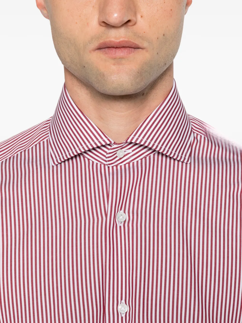 Barba Gestreept overhemd Wit