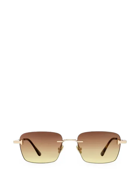 TOM FORD Eyewear Jake rimless rectangle-frame sunglasses