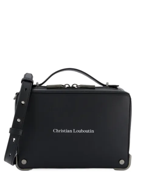 Christian Louboutin logo-print leather handbag