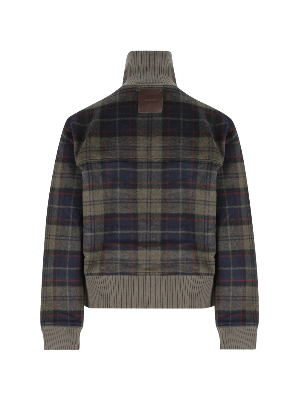 Barbour Ivybridge jack met tartan-ruit en rits Grijs