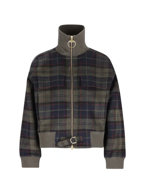 Barbour Ivybridge tartan-check zip-up jacket