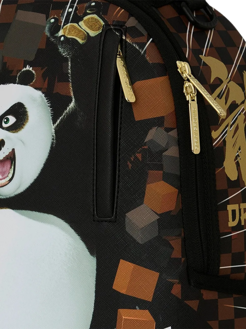 Sprayground Kung Fu Panda Karate Kick rugzak Zwart