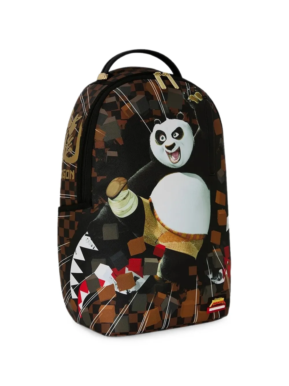 Sprayground Kung Fu Panda Karate Kick rugzak Zwart