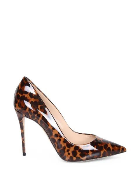 Casadei leopard-print patent-finish pumps