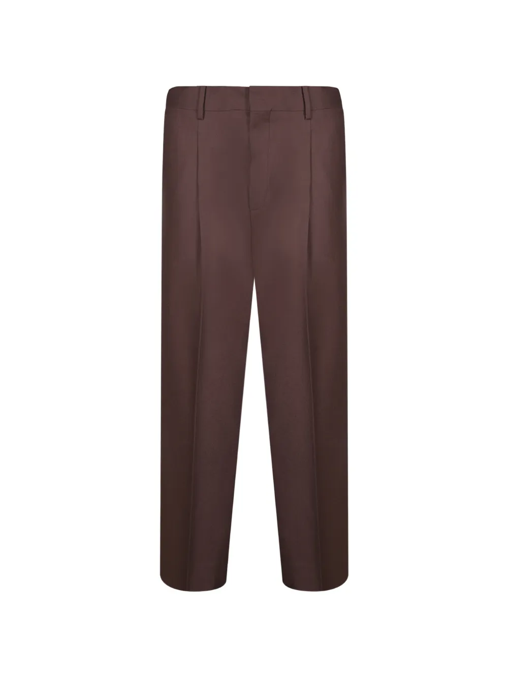 Costumein pleated-detail pressed-crease trousers