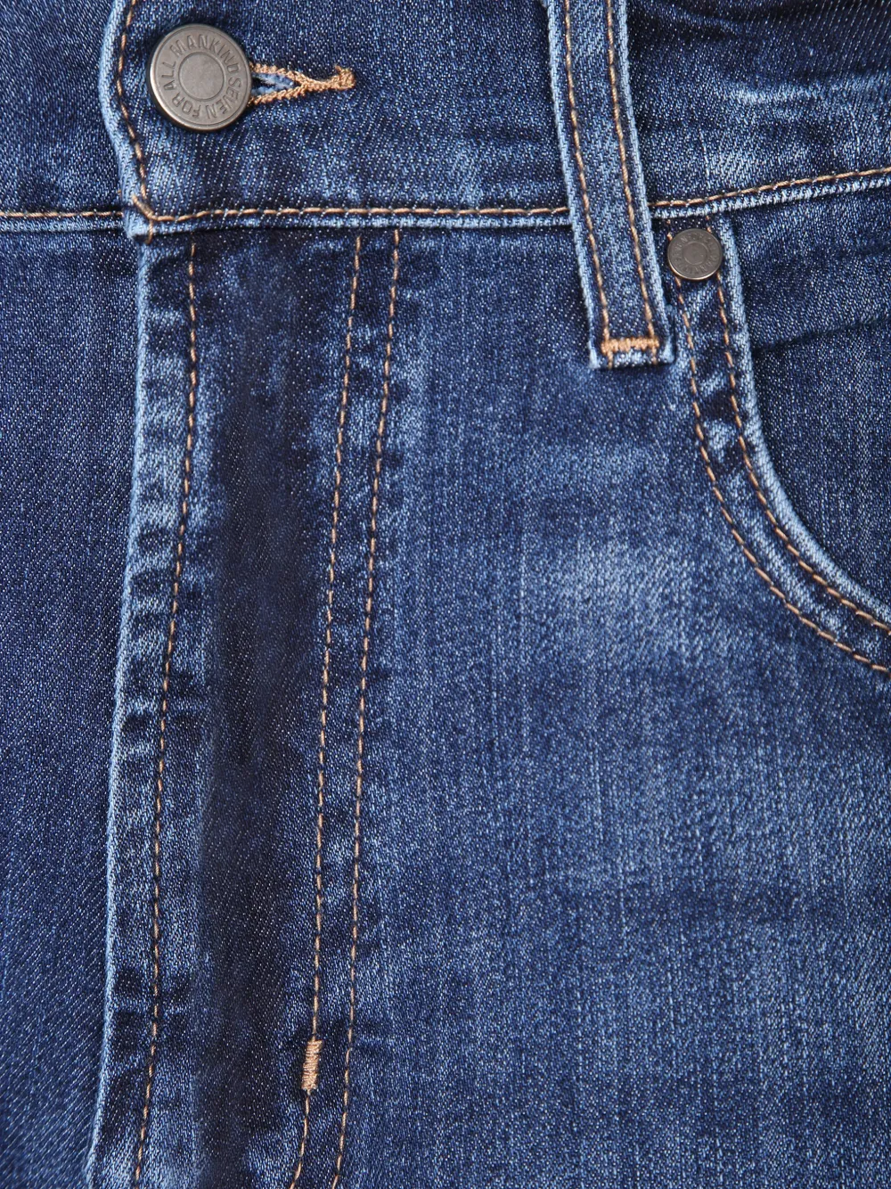 7 For All Mankind Jeans met vervaagd effect en whisker-effect Blauw