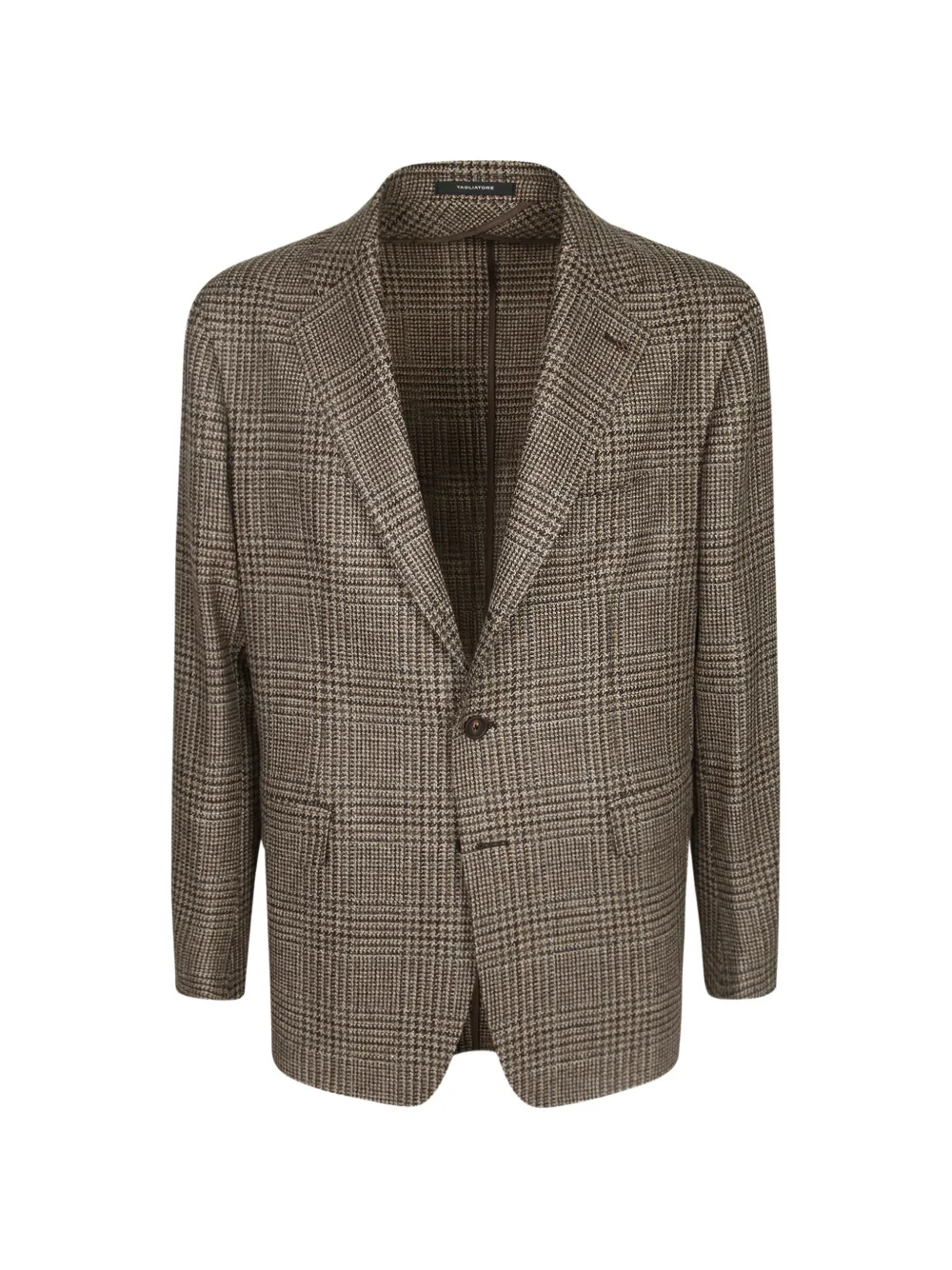 Tagliatore prince-of-wales check blazer - Marrone