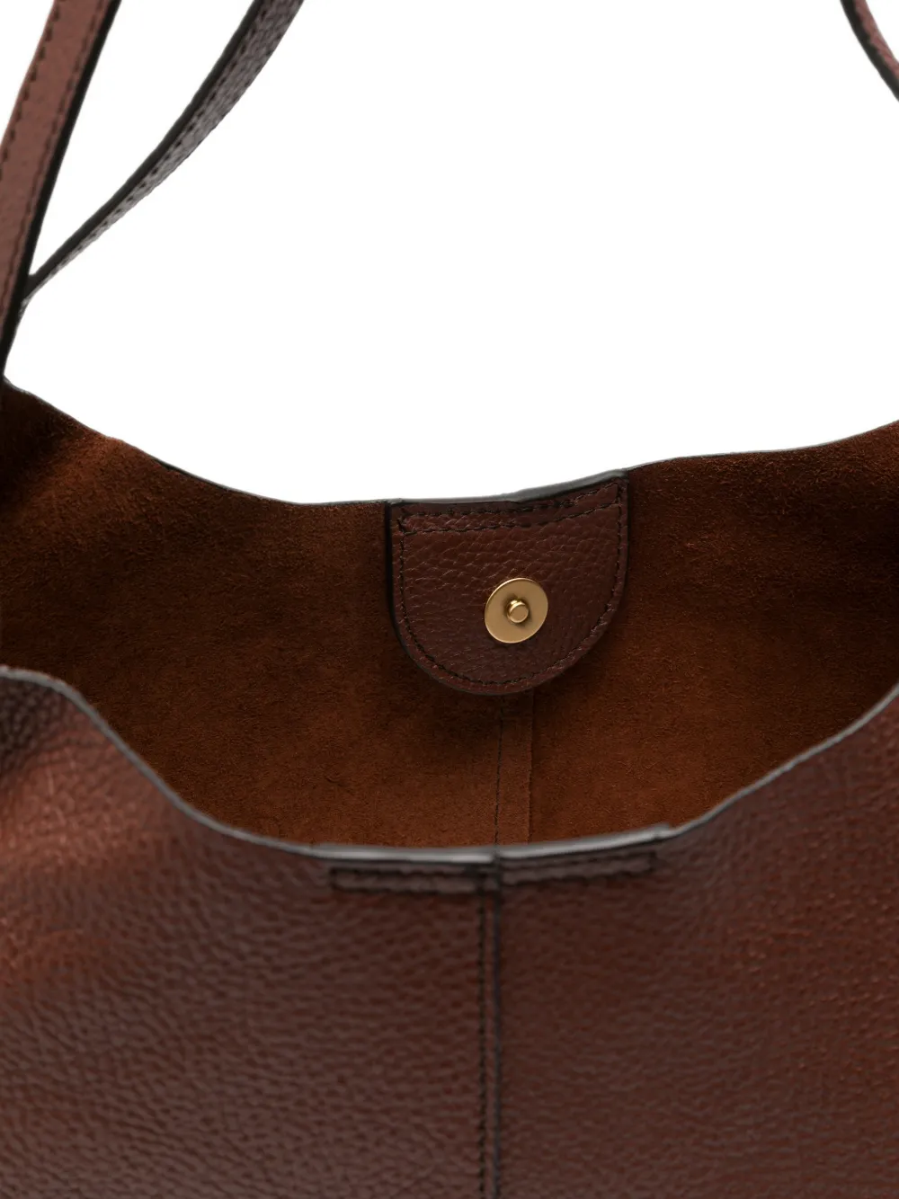 The Bridge Schoudertas met logopatch Bruin