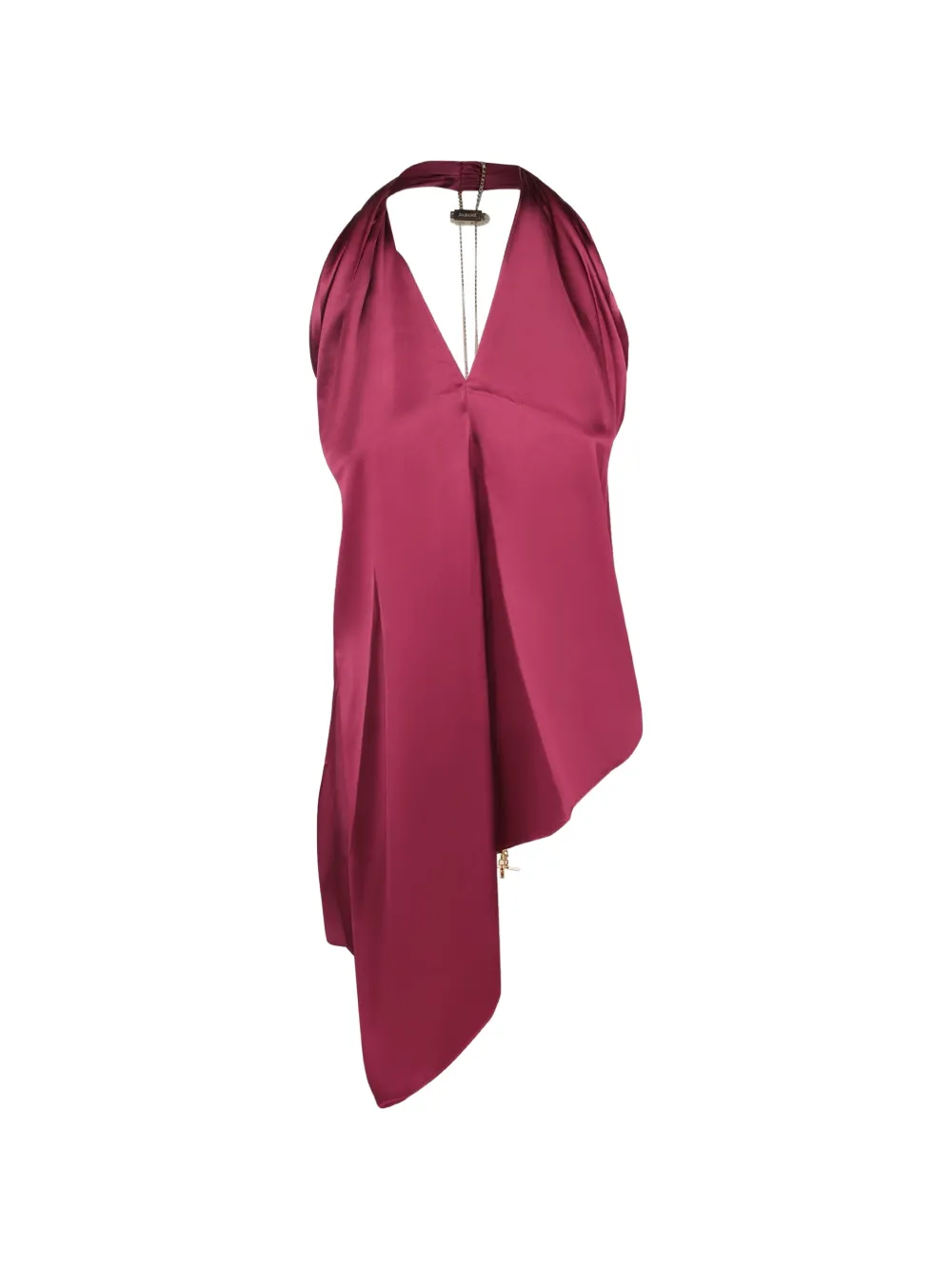 Danamé Odessa asymmetric draped halterneck blouse