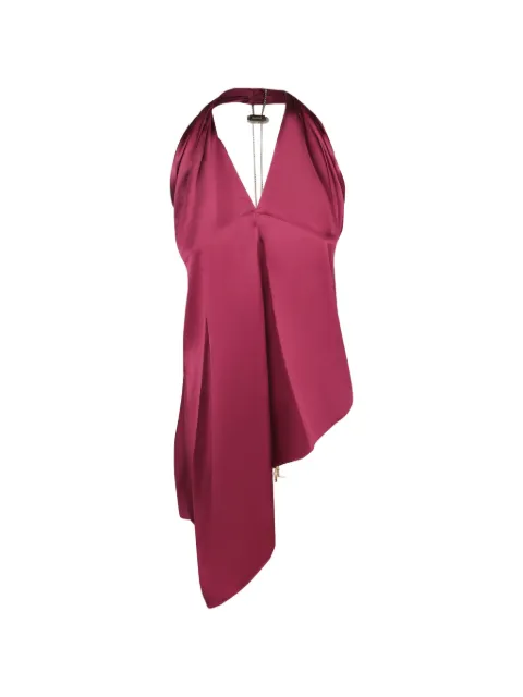 Danamé Odessa asymmetric draped halterneck blouse