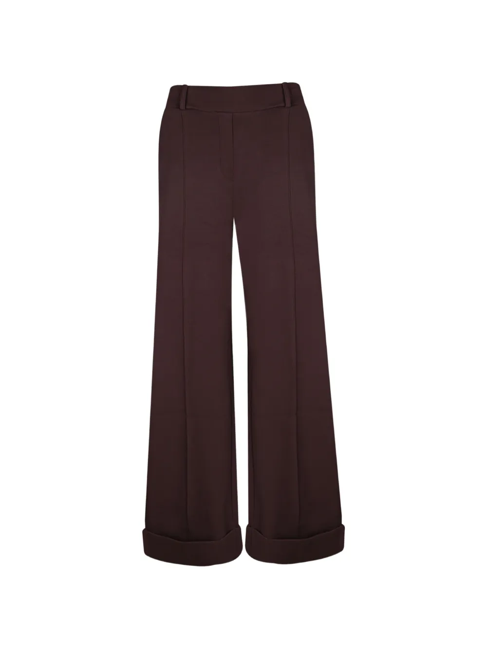 OWN pintuck turn-up trousers - Marrone