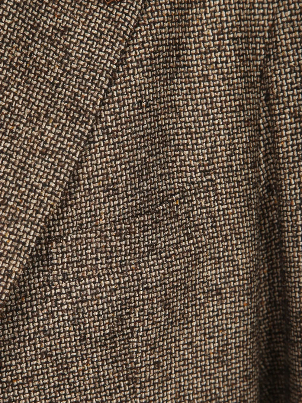 Tagliatore Geweven blazer met enkele rij knopen Bruin