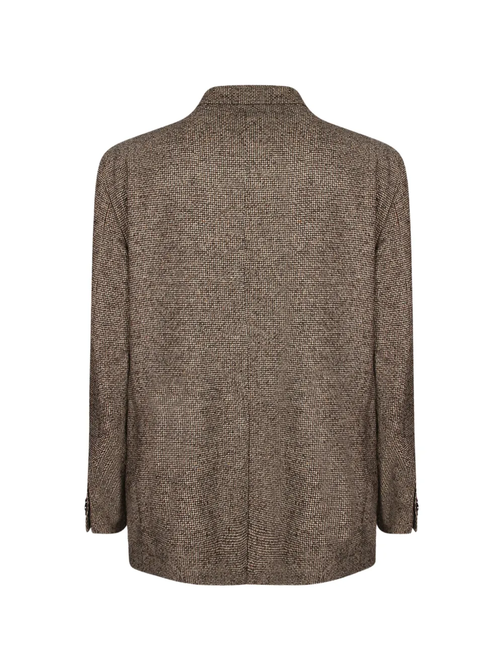 Tagliatore Geweven blazer met enkele rij knopen Bruin