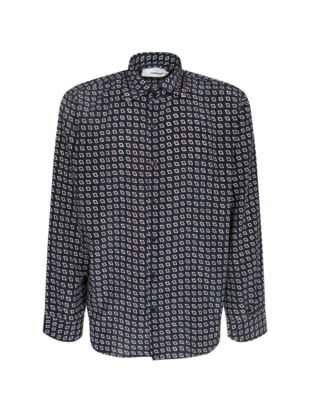 Costumein geometric-print shirt